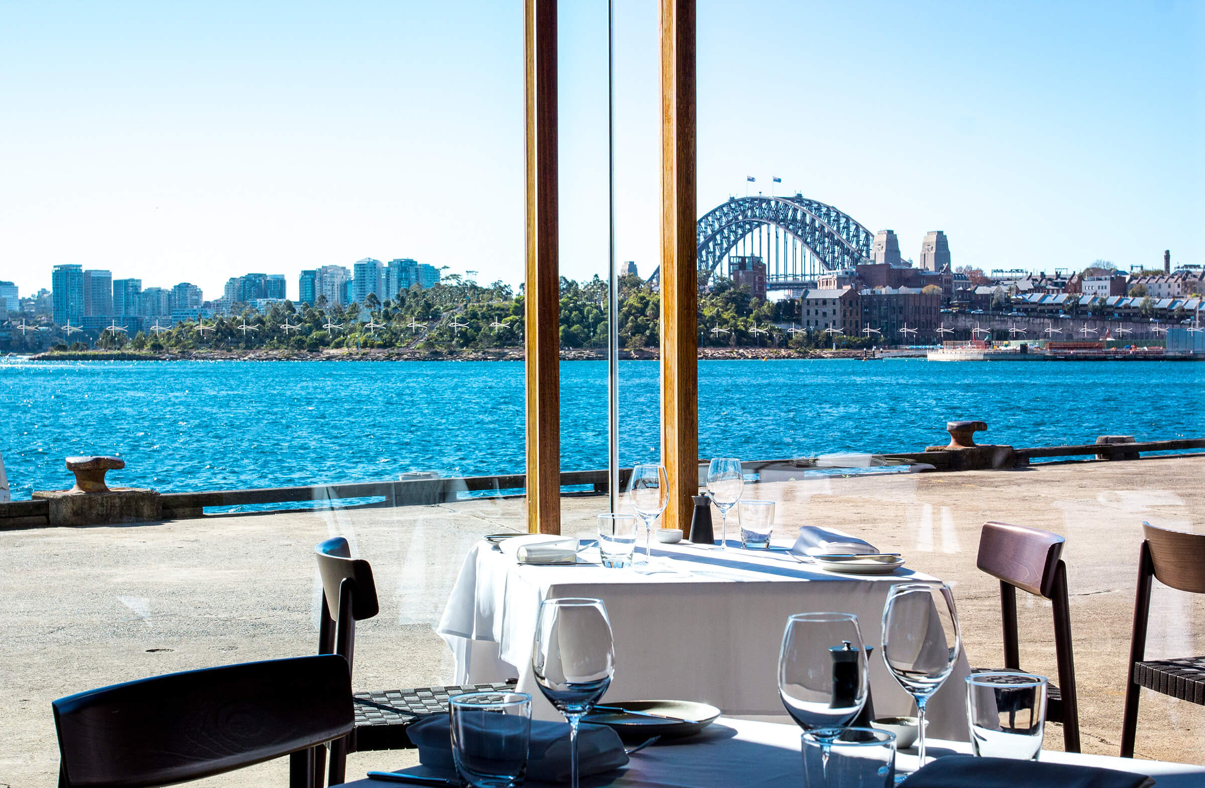 dining at Jones Bay Superyacht Marina